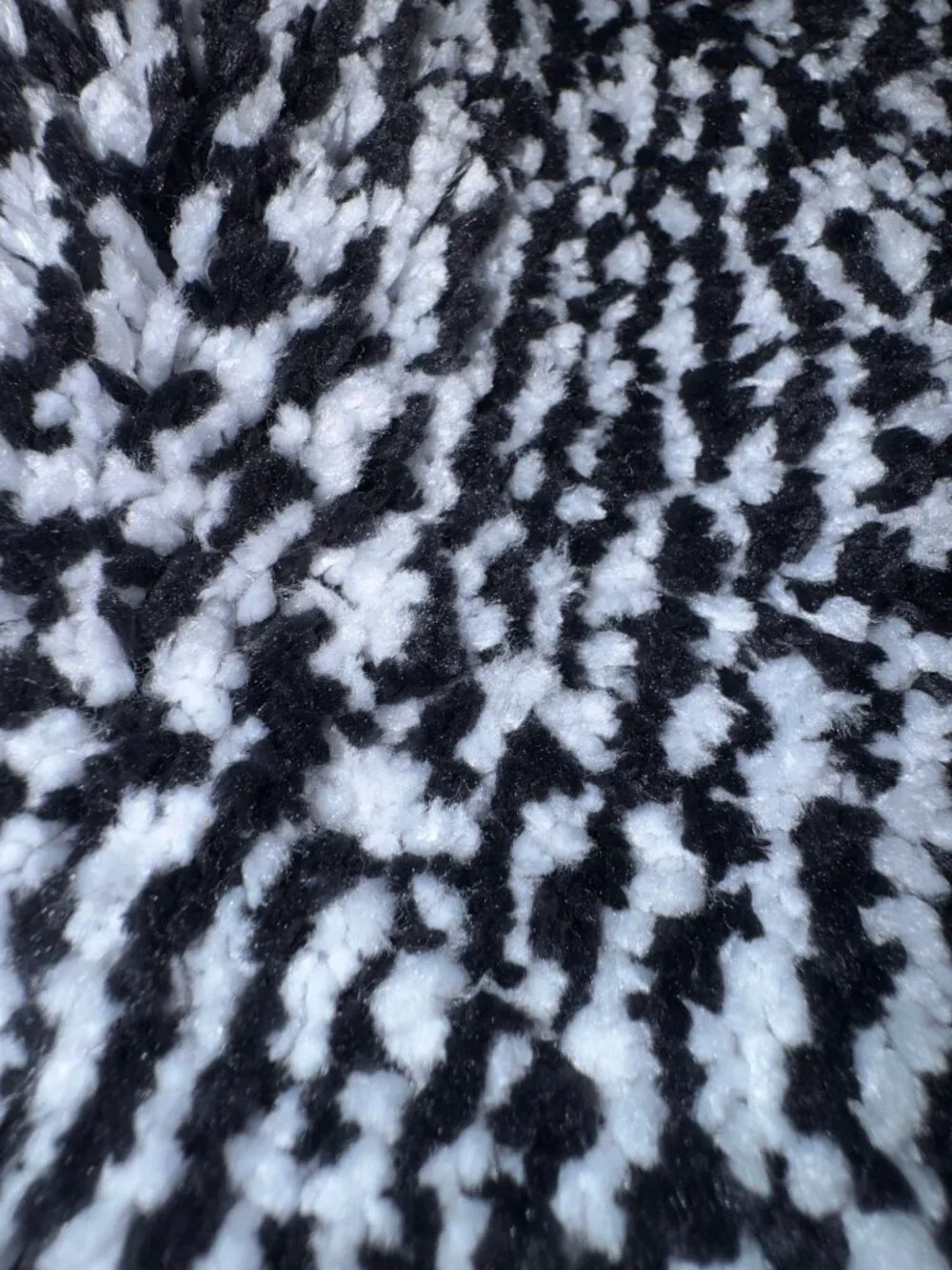 Black and White Bath Mat Rug